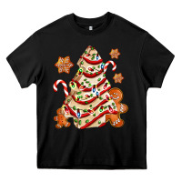 Black christmas tree cake and cookies ado Heavy Core Tee - AdoDesignShop