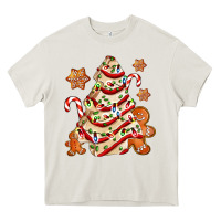 Cream christmas tree cake and cookies ado Heavy Core Tee - AdoDesignShop