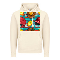 Vintage Artic softball helmet and glove with serape seamless pattern Vintage Hoodie - BundleAndBundleShop