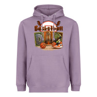 Lavender basketball dad Heavyweight Hoodie - FaDigitalArtStudio