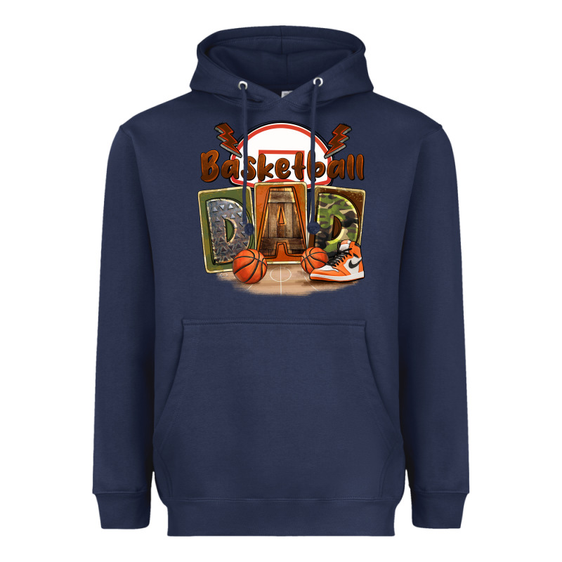Basketball Dad Heavyweight Hoodie by FaDigitalArtStudio | Teevron