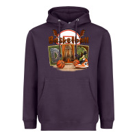 Plum basketball dad Heavyweight Hoodie - FaDigitalArtStudio