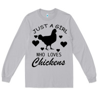 Moon Dust Just A Girl Who Love Chickens Long Sleeve Tee - Bettercallsaul
