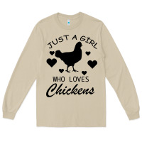 Mushroom Just A Girl Who Love Chickens Long Sleeve Tee - Bettercallsaul