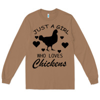 Toasted Coconut Just A Girl Who Love Chickens Long Sleeve Tee - Bettercallsaul