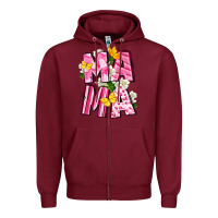 Burgundy Mama Mother's Day Zipper Hoodie - CowGirlArtShop