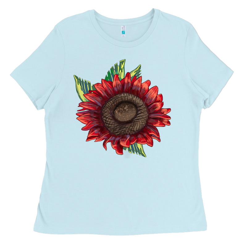 Procut Red Sunflower Ladies Tee by LillyAllenDesigns | Teevron