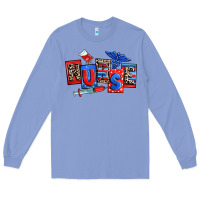 Colony Blue usa nurse Long Sleeve Tee - RanaPortraitStore
