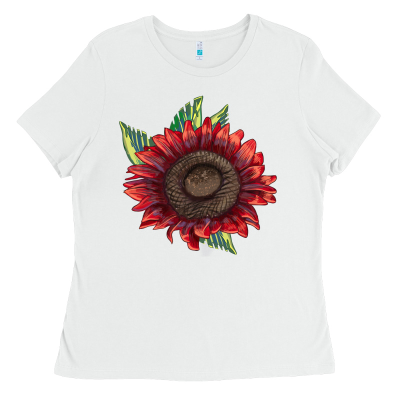 Procut Red Sunflower Ladies Tee by LillyAllenDesigns | Teevron
