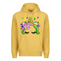Antique Gold unicorn mardi gras olivia Premium Hoodie - OliviaCreatesArt