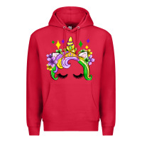 Cardinal unicorn mardi gras olivia Premium Hoodie - OliviaCreatesArt