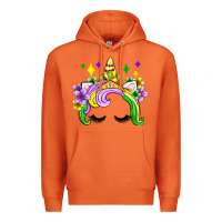 Unicorn Mardi Gras Olivia Premium Hoodie | Teevron