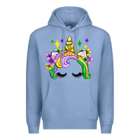 Colony Blue unicorn mardi gras olivia Premium Hoodie - OliviaCreatesArt