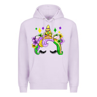 Lilac unicorn mardi gras olivia Premium Hoodie - OliviaCreatesArt
