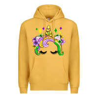 Mustard unicorn mardi gras olivia Premium Hoodie - OliviaCreatesArt