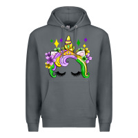 Rock unicorn mardi gras olivia Premium Hoodie - OliviaCreatesArt
