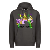 Smoke unicorn mardi gras olivia Premium Hoodie - OliviaCreatesArt