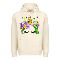 Tofu unicorn mardi gras olivia Premium Hoodie - OliviaCreatesArt