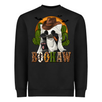 Black Boohaw Western Heavyweight Sweatshirt - texasbilliewilder