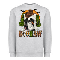 Heather Grey Boohaw Western Heavyweight Sweatshirt - texasbilliewilder
