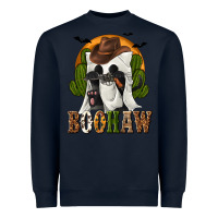 Navy Boohaw Western Heavyweight Sweatshirt - texasbilliewilder