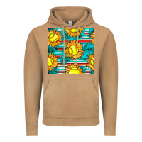 Vintage Camel softball sunflowers with serape seamless pattern Vintage Hoodie - BundleAndBundleShop