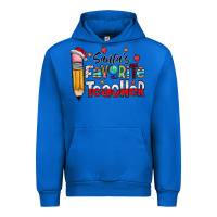 Cobalt Santa Favorite Teacher Urban Hoodie - CowhideDigitalArt