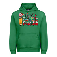 Emerald Santa Favorite Teacher Urban Hoodie - CowhideDigitalArt