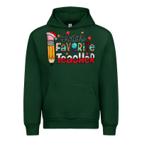 Forest Green Santa Favorite Teacher Urban Hoodie - CowhideDigitalArt
