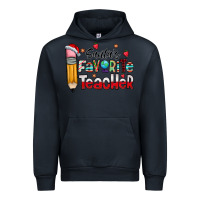 Navy Santa Favorite Teacher Urban Hoodie - CowhideDigitalArt