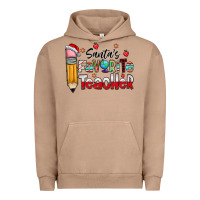 Pigment Burro Santa Favorite Teacher Urban Hoodie - CowhideDigitalArt