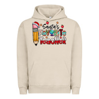 Pigment French Oak Santa Favorite Teacher Urban Hoodie - CowhideDigitalArt