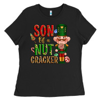 Black Christmas son of a nutcracker Ladies Tee - NancyCooperArtShop