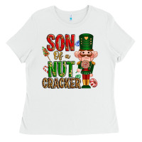 White Christmas son of a nutcracker Ladies Tee - NancyCooperArtShop