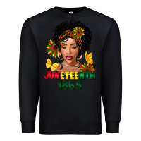 Black juneteenth 1865 black woman Premium Sweatshirt - FaDigitalArtStudio