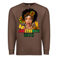 Chestnut juneteenth 1865 black woman Premium Sweatshirt - FaDigitalArtStudio