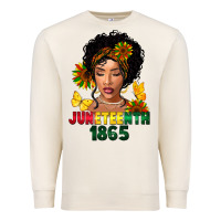 Sandshell juneteenth 1865 black woman Premium Sweatshirt - FaDigitalArtStudio