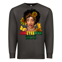 Smoke juneteenth 1865 black woman Premium Sweatshirt - FaDigitalArtStudio