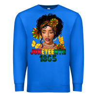 True Royal juneteenth 1865 black woman Premium Sweatshirt - FaDigitalArtStudio