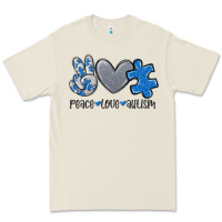 Bone peace love autism Premium Tee - MaliasSmallBusiness