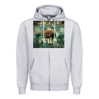 Heather Grey Stay wild Bear tumbler Zipper Hoodie - HowdyJamesFarm