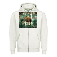 Oatmeal Heather Stay wild Bear tumbler Zipper Hoodie - HowdyJamesFarm