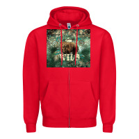 Red Stay wild Bear tumbler Zipper Hoodie - HowdyJamesFarm