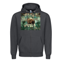 Smoke Stay wild Bear tumbler Zipper Hoodie - HowdyJamesFarm