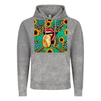 Cloud Rock softball lips sunflowers and gemstones seamless pattern Vintage Hoodie - BundleAndBundleShop