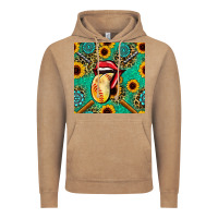 Vintage Coffee softball lips sunflowers and gemstones seamless pattern Vintage Hoodie - BundleAndBundleShop