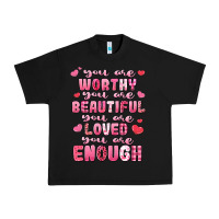 Black you are worthy beautiful loved enough valentines Urban Heavy Tee - LillyAllenDesigns
