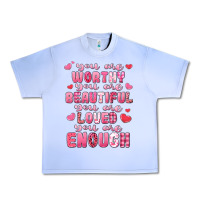 Grape Ice you are worthy beautiful loved enough valentines Urban Heavy Tee - LillyAllenDesigns
