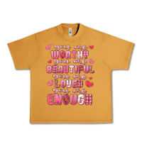 Peanut Butter you are worthy beautiful loved enough valentines Urban Heavy Tee - LillyAllenDesigns