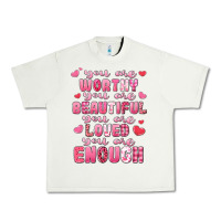 Pistachio you are worthy beautiful loved enough valentines Urban Heavy Tee - LillyAllenDesigns